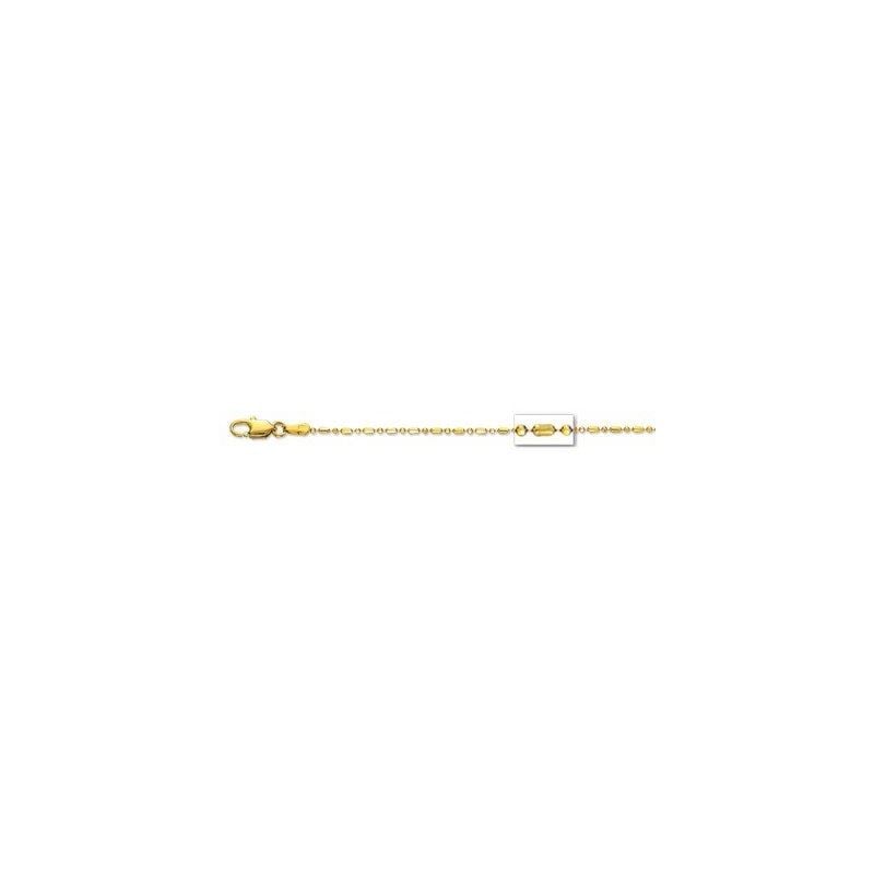 14K Yellow Gold 1.2mm wide Diamond Cut B 66518 1