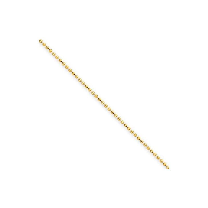 10K YELLOW Gold SOLID MOON CUT Chain - 2 61989 1