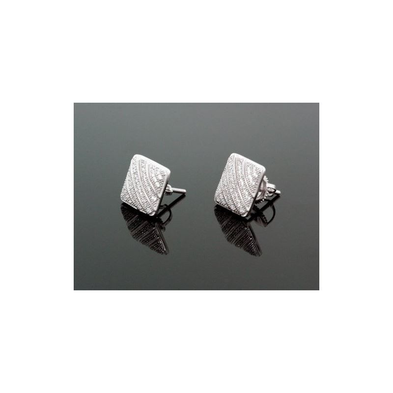 Sterling Silver Unisex Fashion Square Ha 80997 1