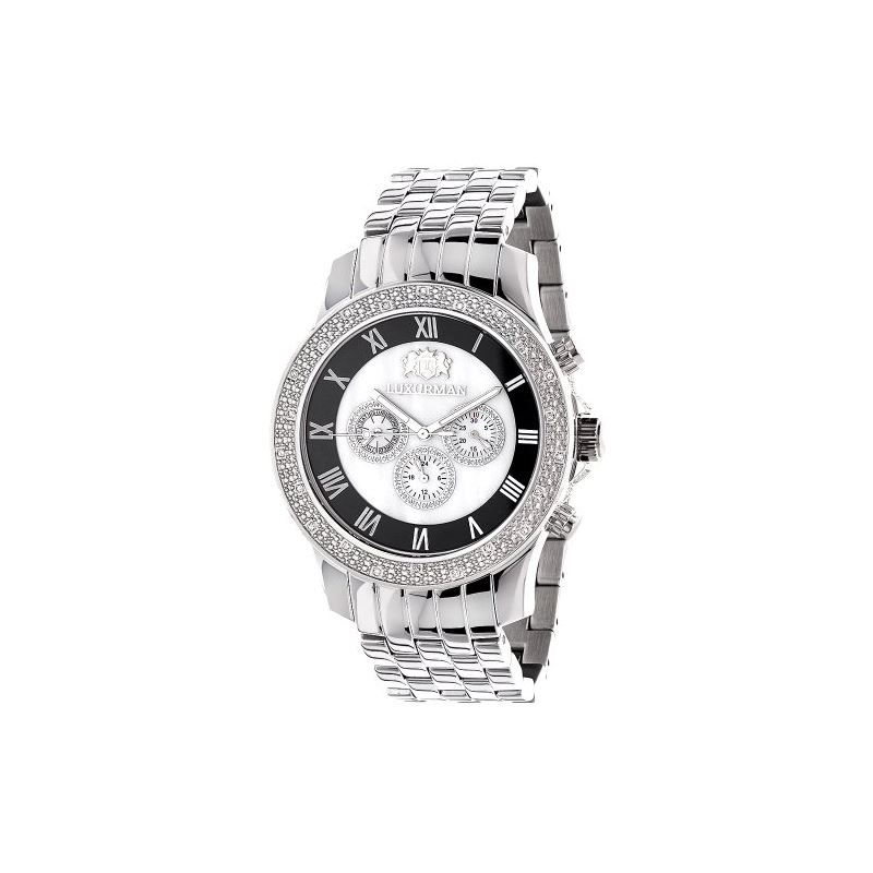 Designer Watches Luxurman Mens Diamond W 89730 1