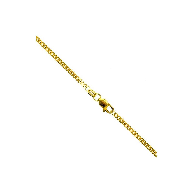 14K YELLOW Gold SOLID ITALY CUBAN Chain  70380 1