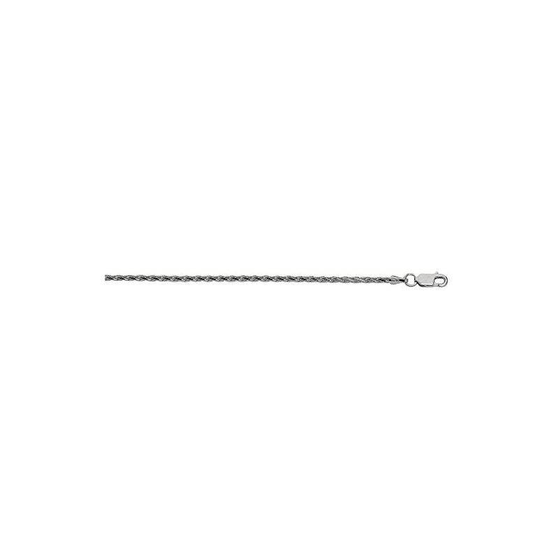 Sterling Silver 2.2 mm Wide Rhodium Plat 80704 1