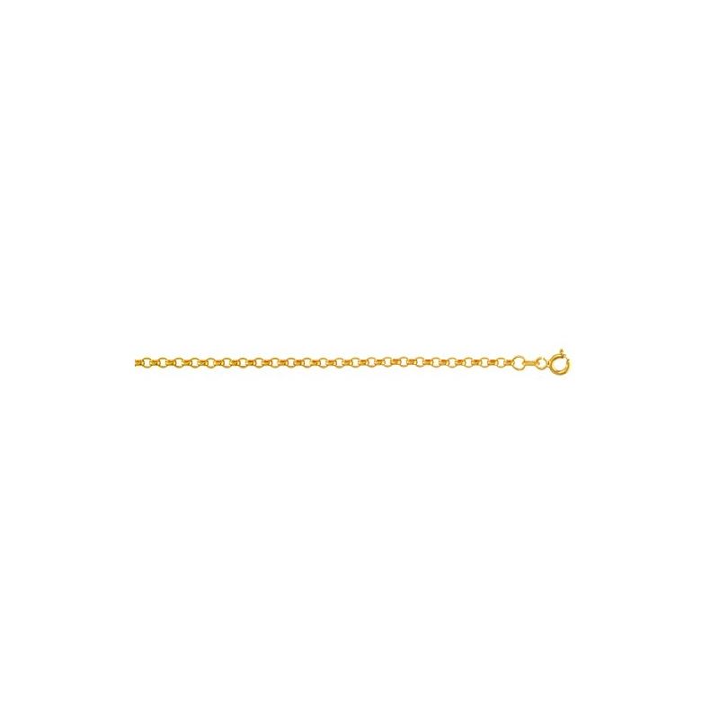 "14K Yellow Gold Rolo Chain 24"" inches lo 69831 1