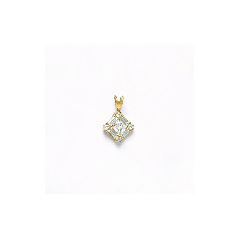 14K Gold Surrounded by Love Pendant with 87596 1