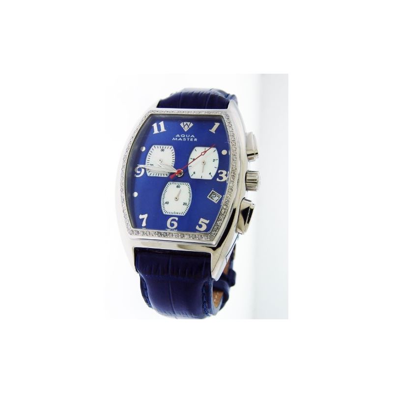 New Men's 1.00Ct Blue Face Diamond Watch