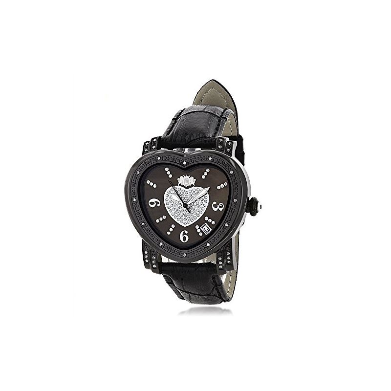 Luxurman Ladies Diamond Heart Watch 0.25 90212 1