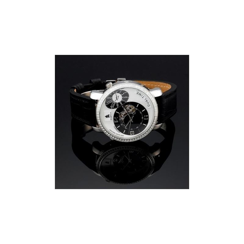 Mens Richard And Co. Diamond Steel Watch 27600 1
