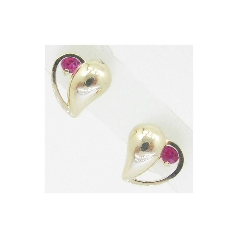 14K Gold Earrings heart star flower dolp 63908 1