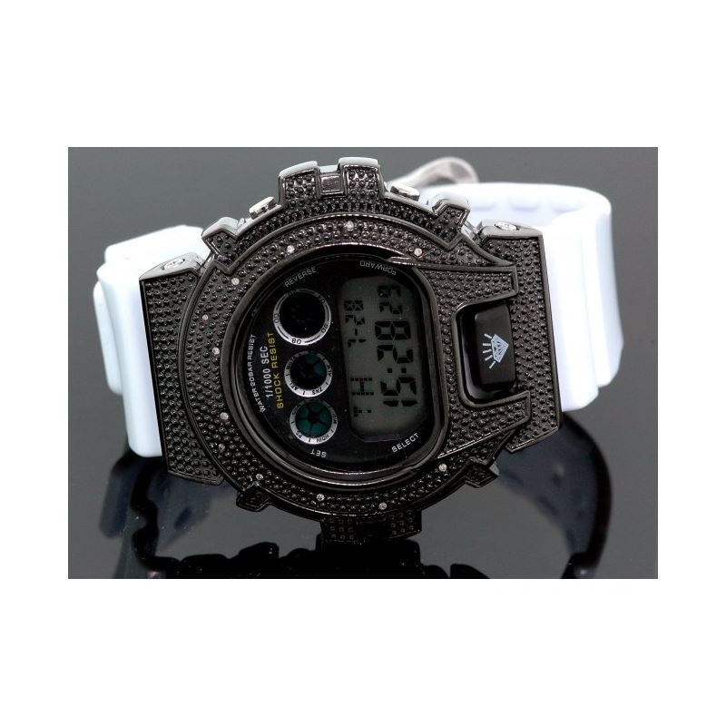 Ice Plus Mens Diamond Shock Style Watch  27766 1