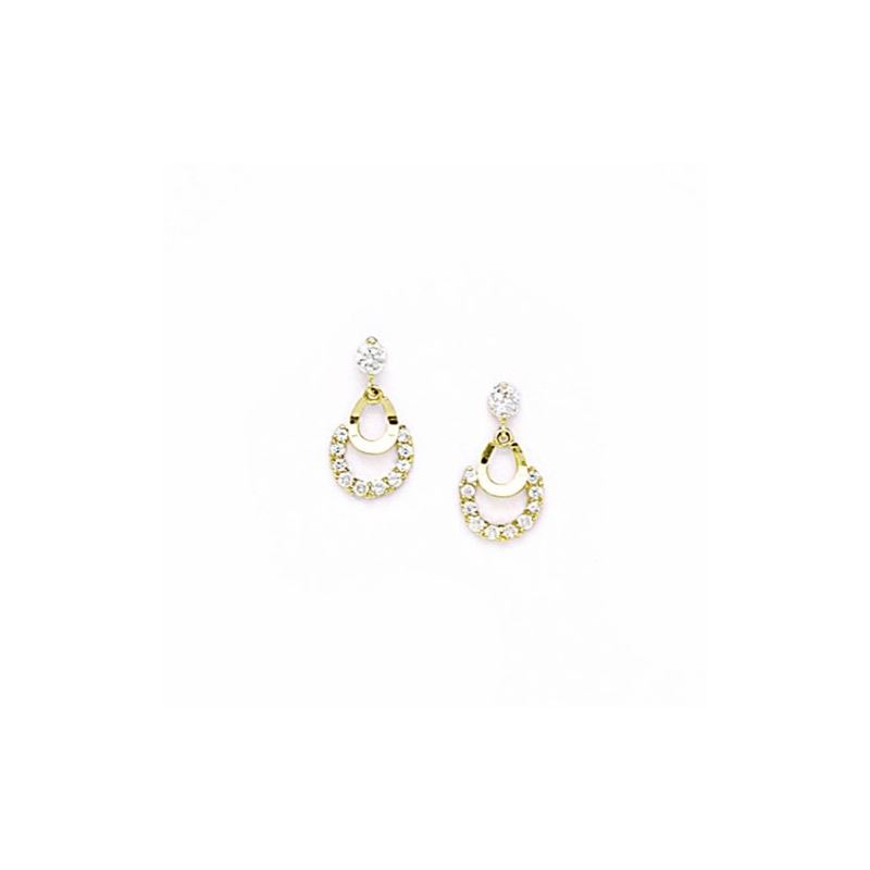 14K Yellow Gold star oval drop shap with 70566 1