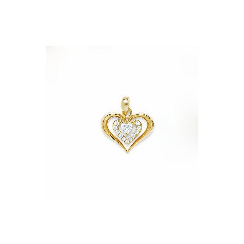 14K Gold Heart Love Pendant P77 64319 1