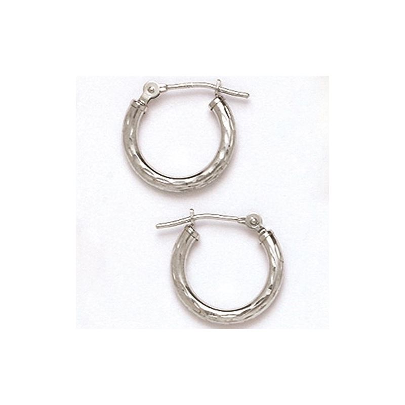 14K Gold Hoop Earrings HEW47