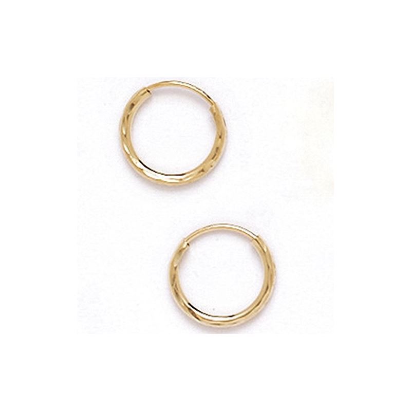 14K Gold Hoop Earrings HE14 69038 1