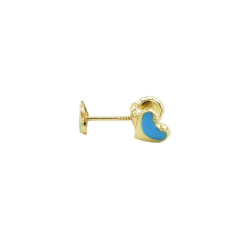 14K Yellow gold Heart stud earrings for  68800 1