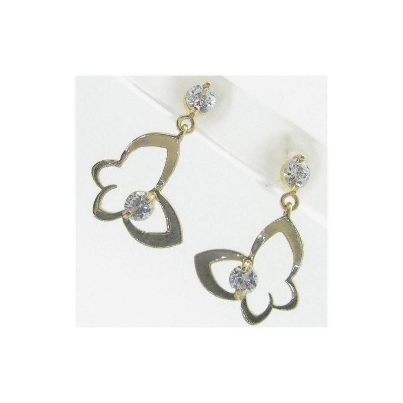 14K Gold Earrings heart star flower dolp 63798 1