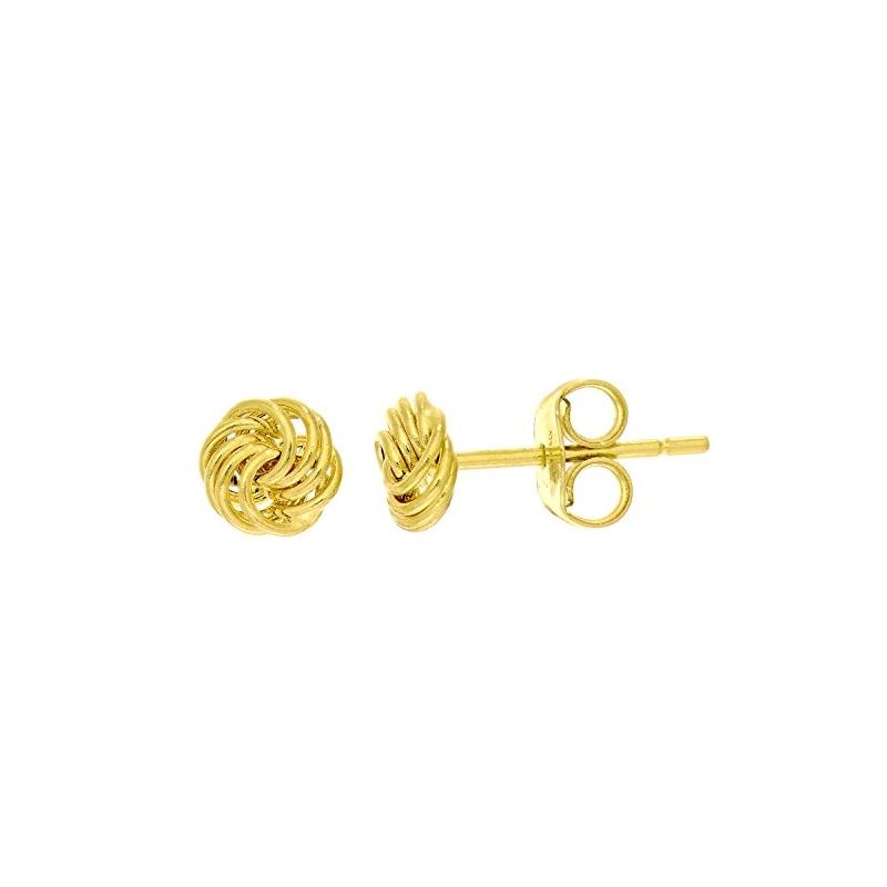 14K Yellow Gold Ladies Post Earrings ER2 69217 1