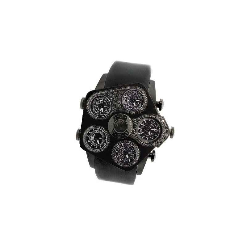 Jacob Co Jumbo Grand JGR5-26 Black PVD 2.15Ct Blac