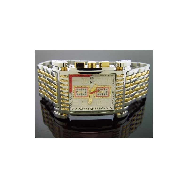 Men's Casino Series Dual-Color Gold-PVD Stainl