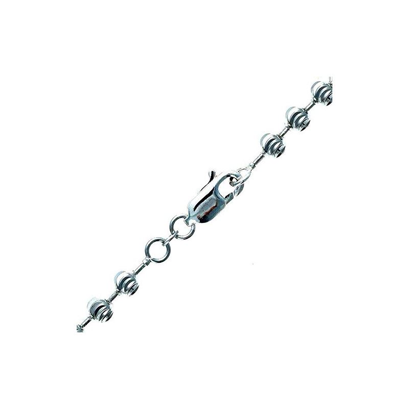 10K WHITE Gold MOON CUT SOLID CHAIN - 30 60028 1