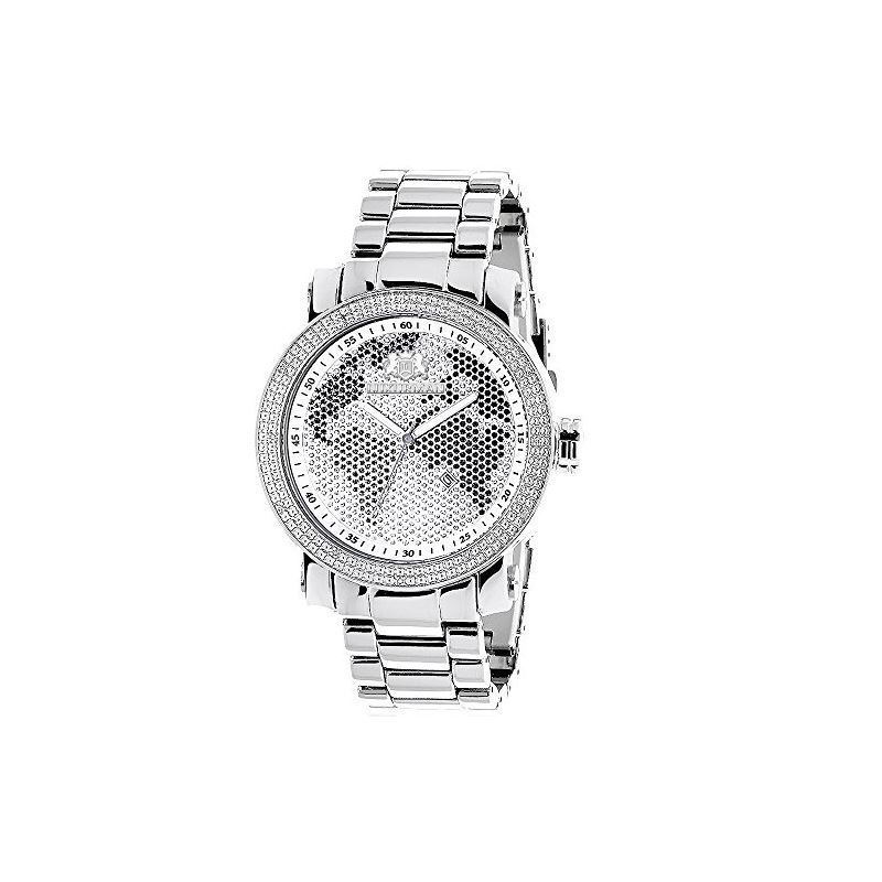 Mens Genuine Diamond Watch 0.12 ct Luxur 90886 1